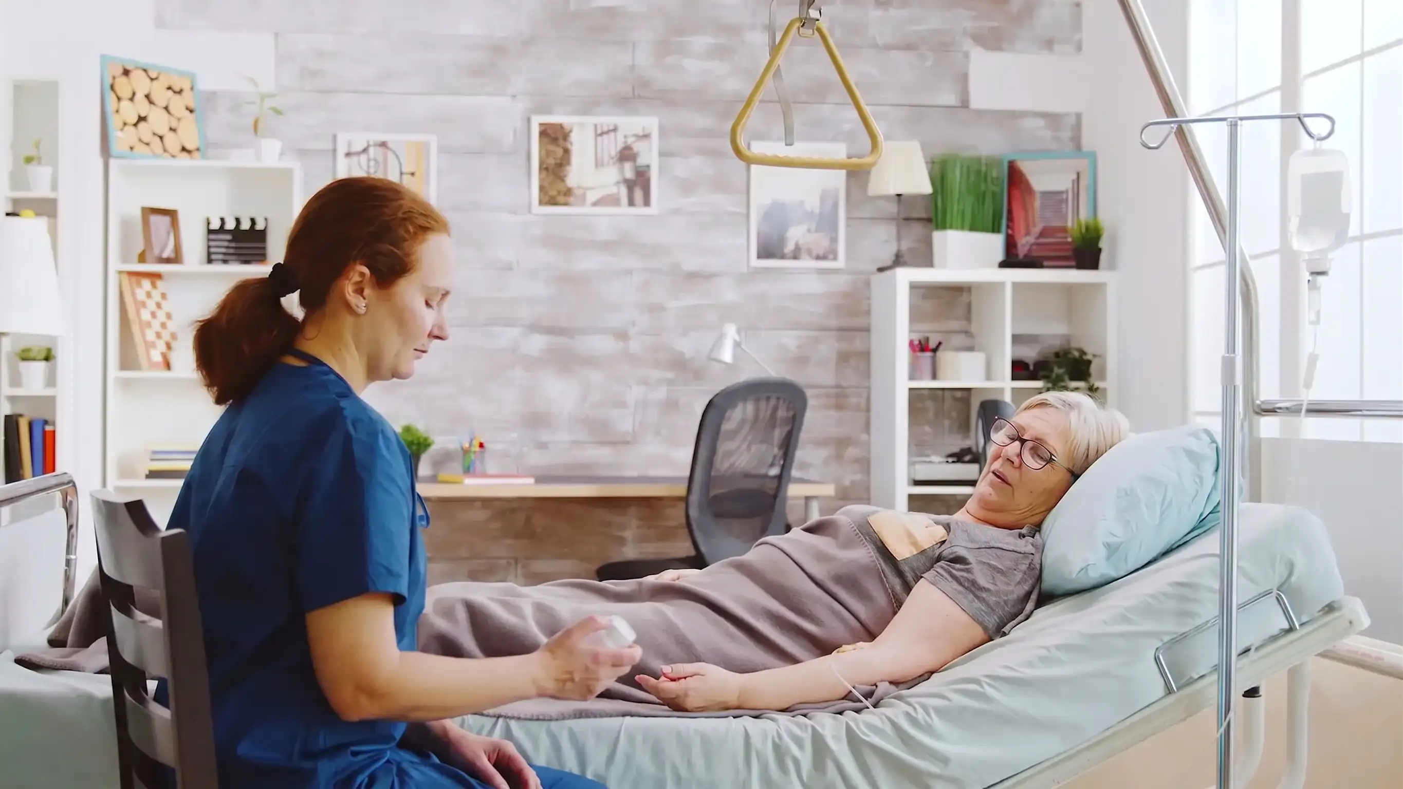 Cottage Home Care HHA and PCA caregiver assisting a senior client at home